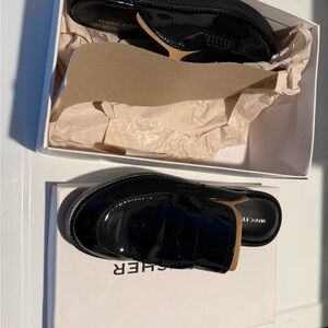 Marc Fisher Black Leather Loafers